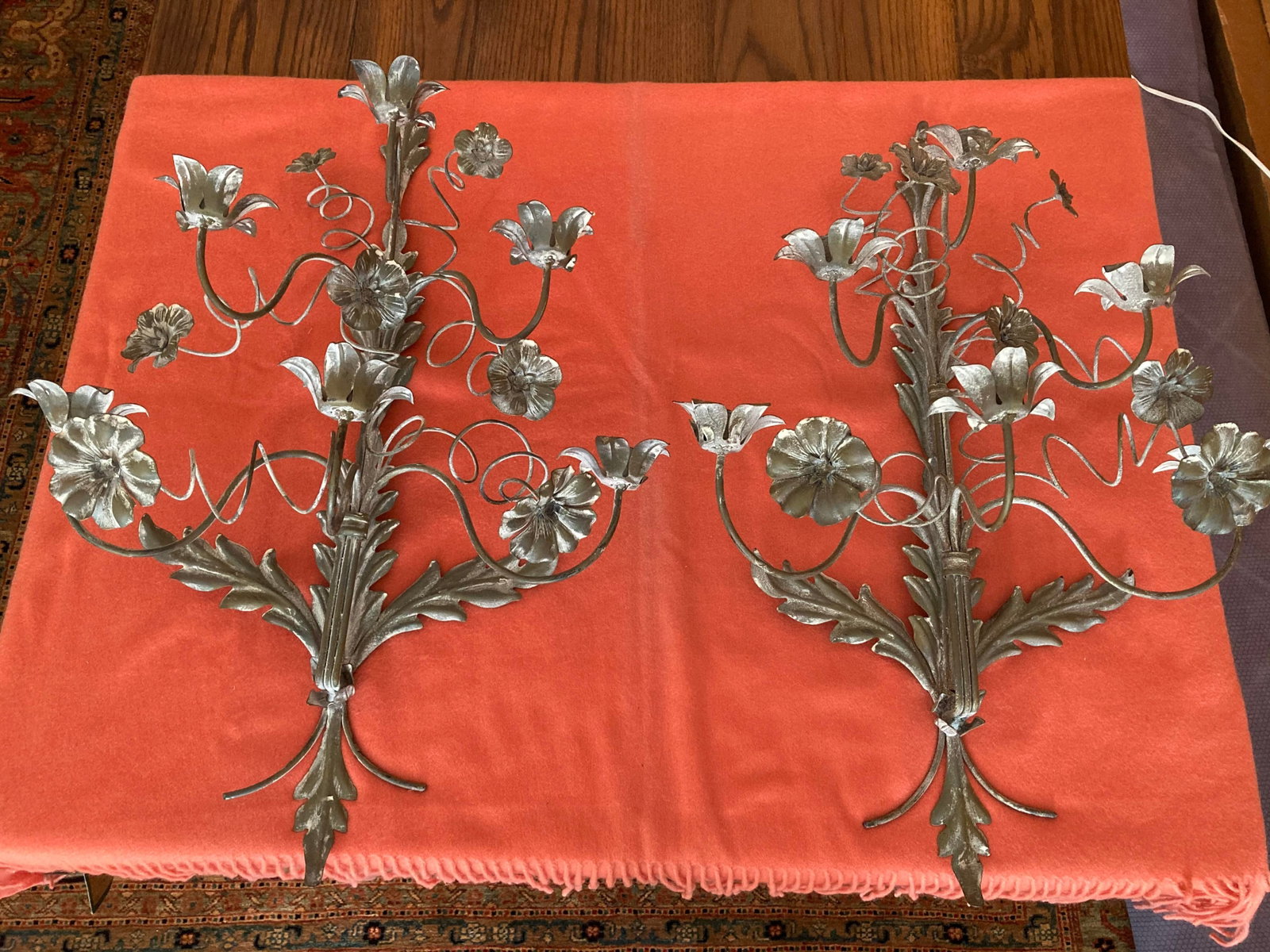 Vintage Italian French Wire Sconces - A Pair - 10