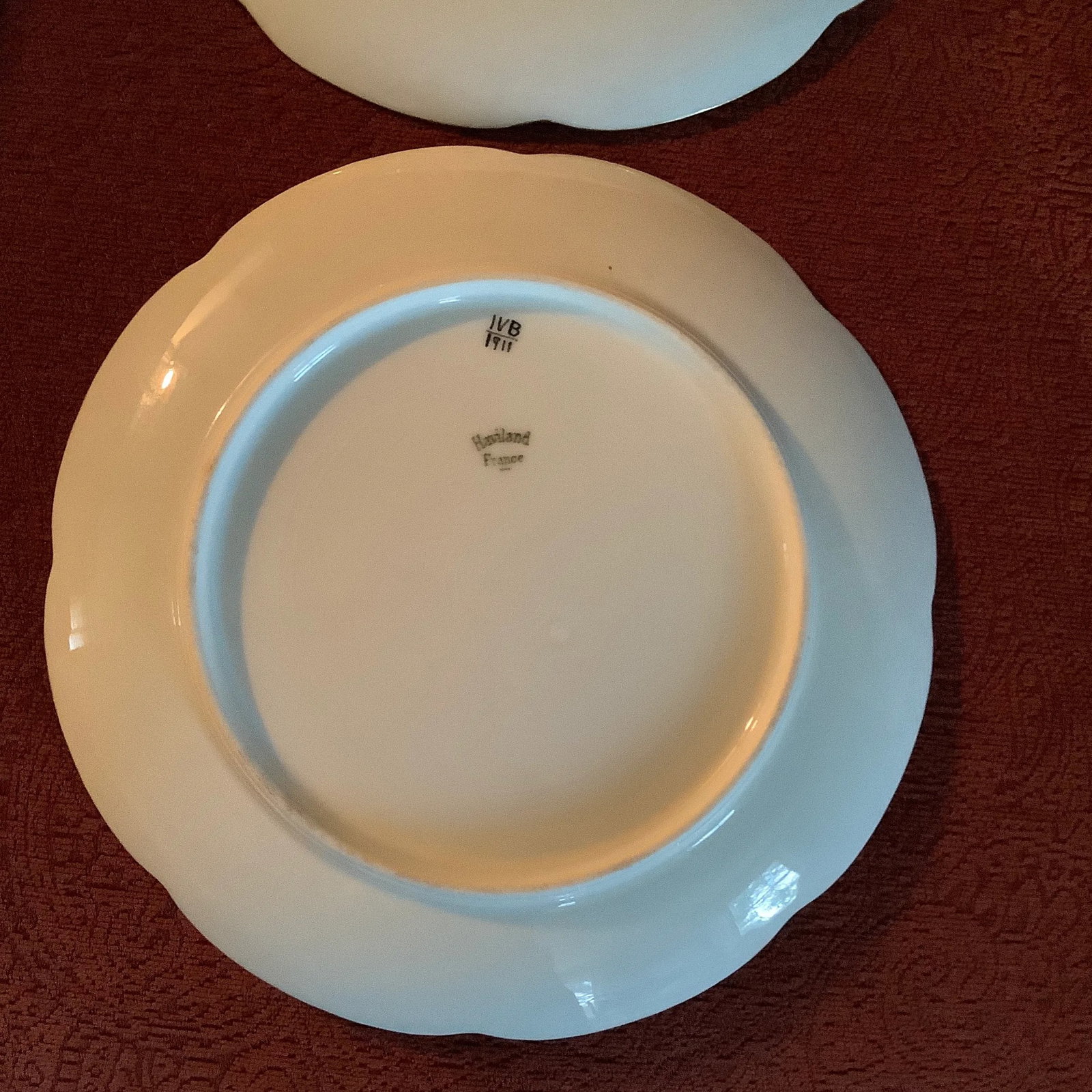 Antique Haviland Limoges Botanical Dessert Plates - Set of 6 \ Handpainted Signed - 11