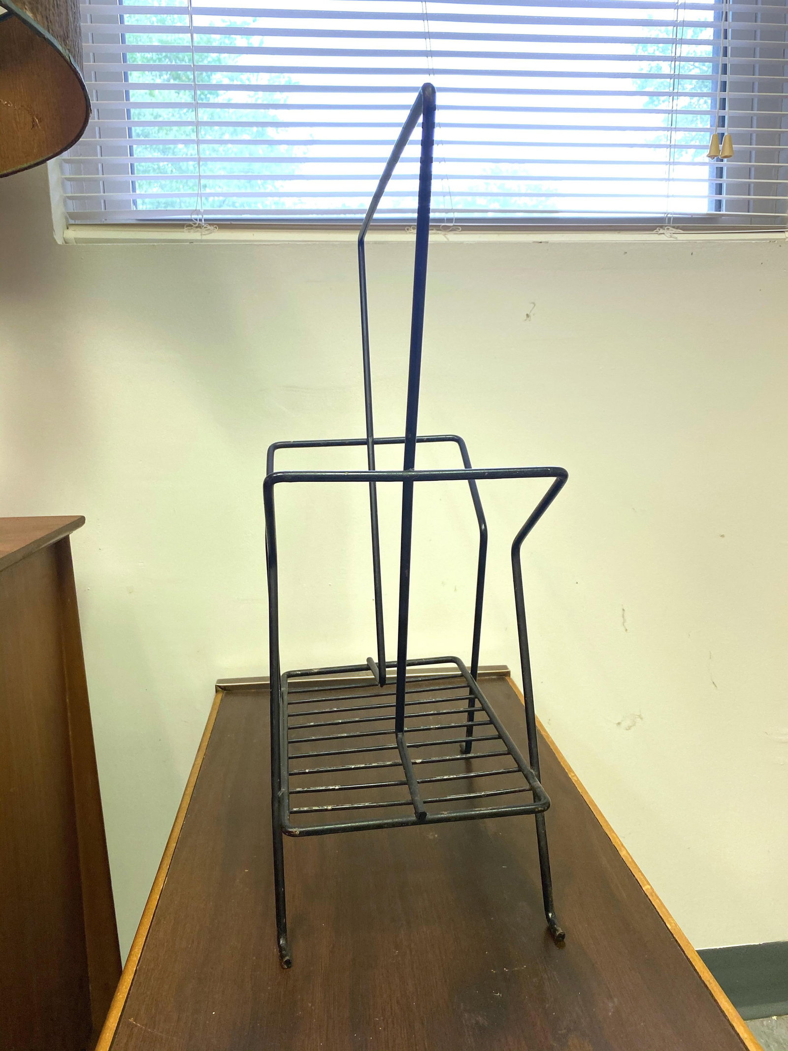1950's Atomic Magazine Rack or Record Holder - 4