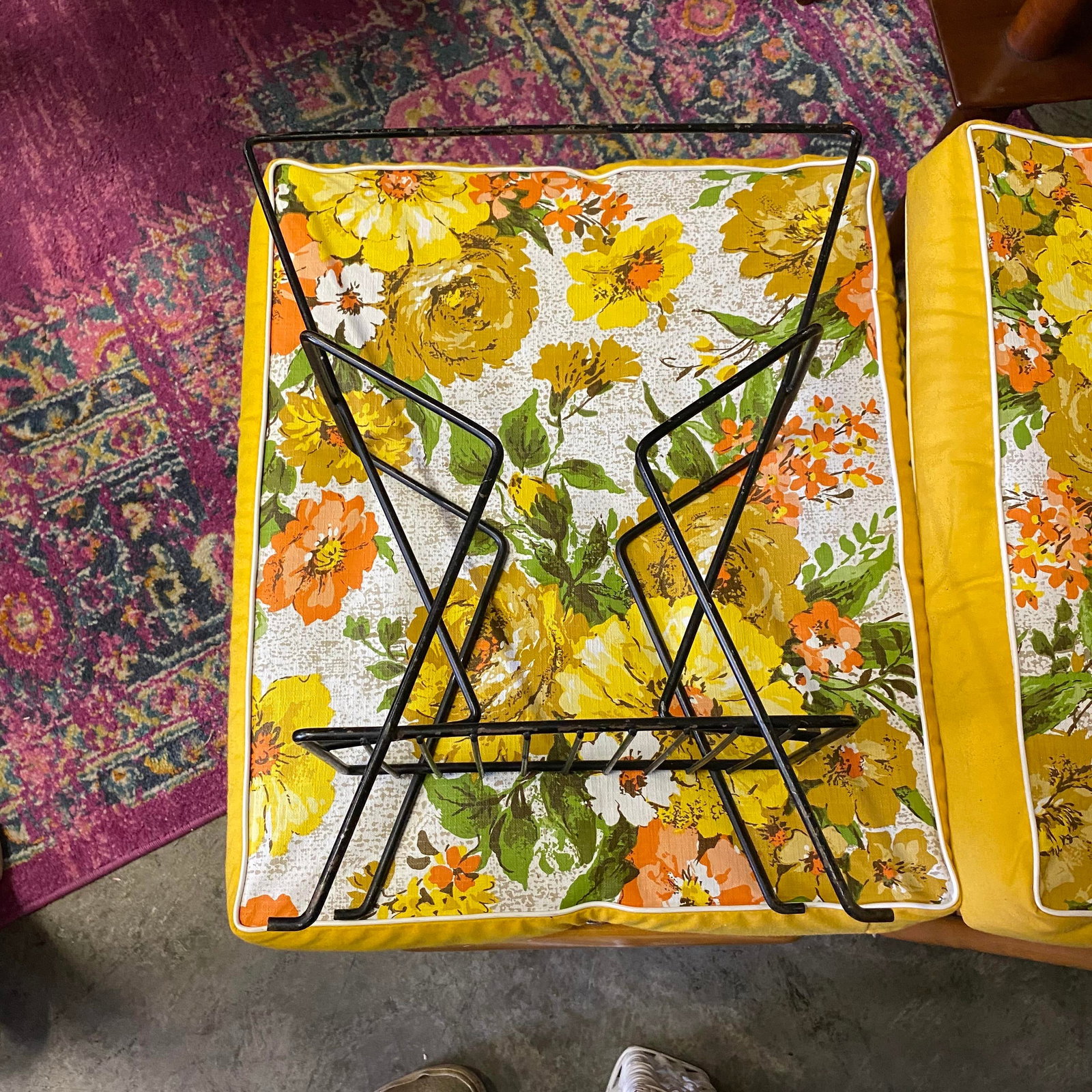 1950's Atomic Magazine Rack or Record Holder - 7