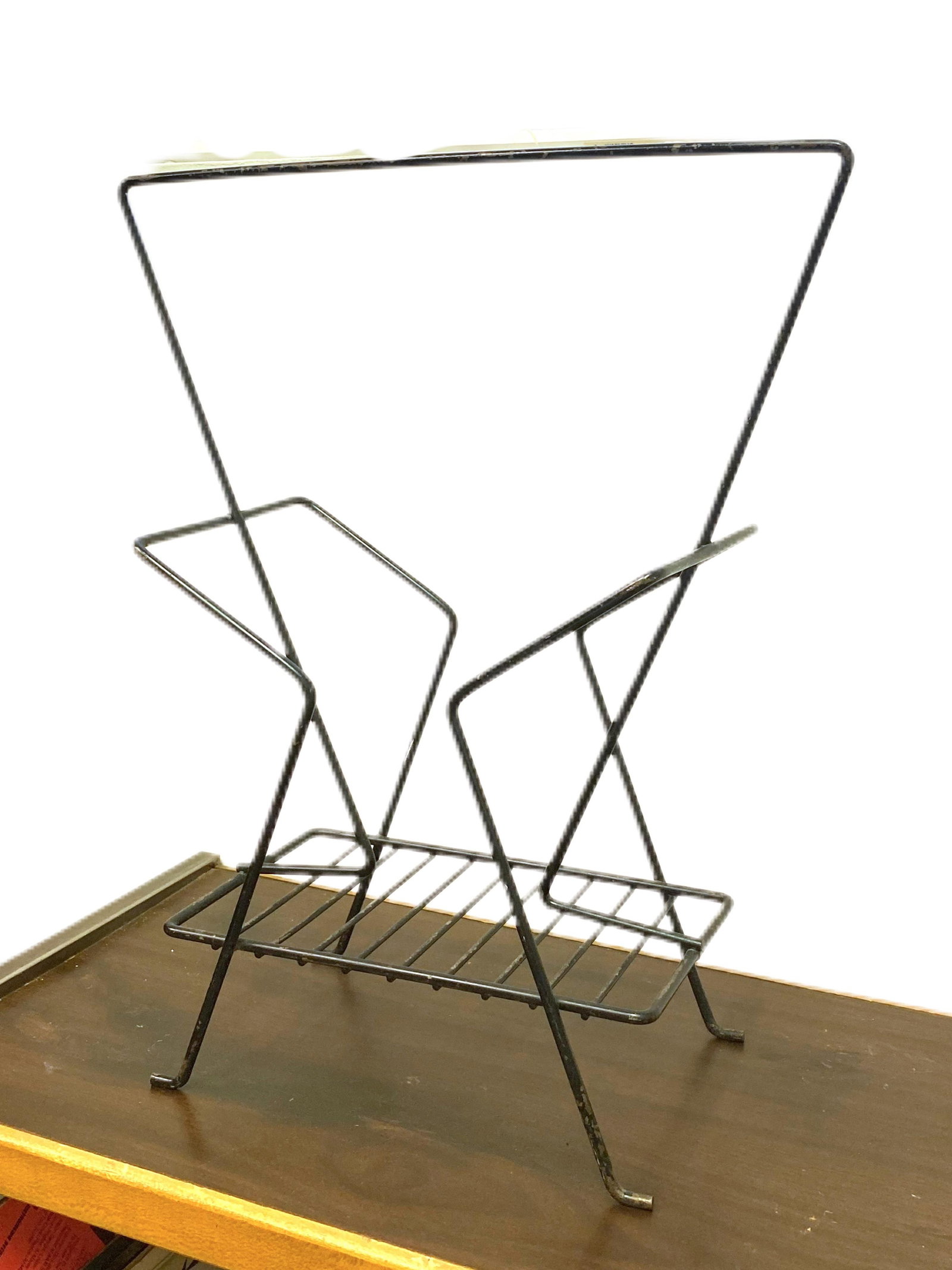 1950's Atomic Magazine Rack or Record Holder - 8