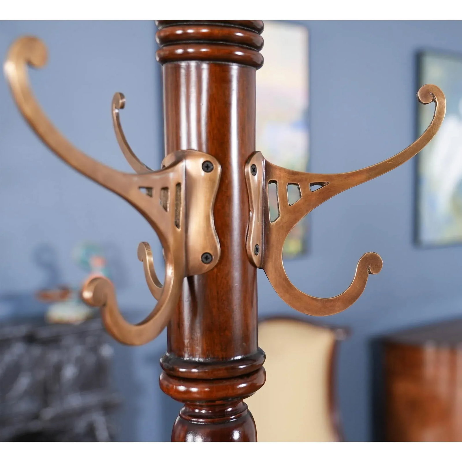 Niagara Furniture Mahogany Coat Tree - 9