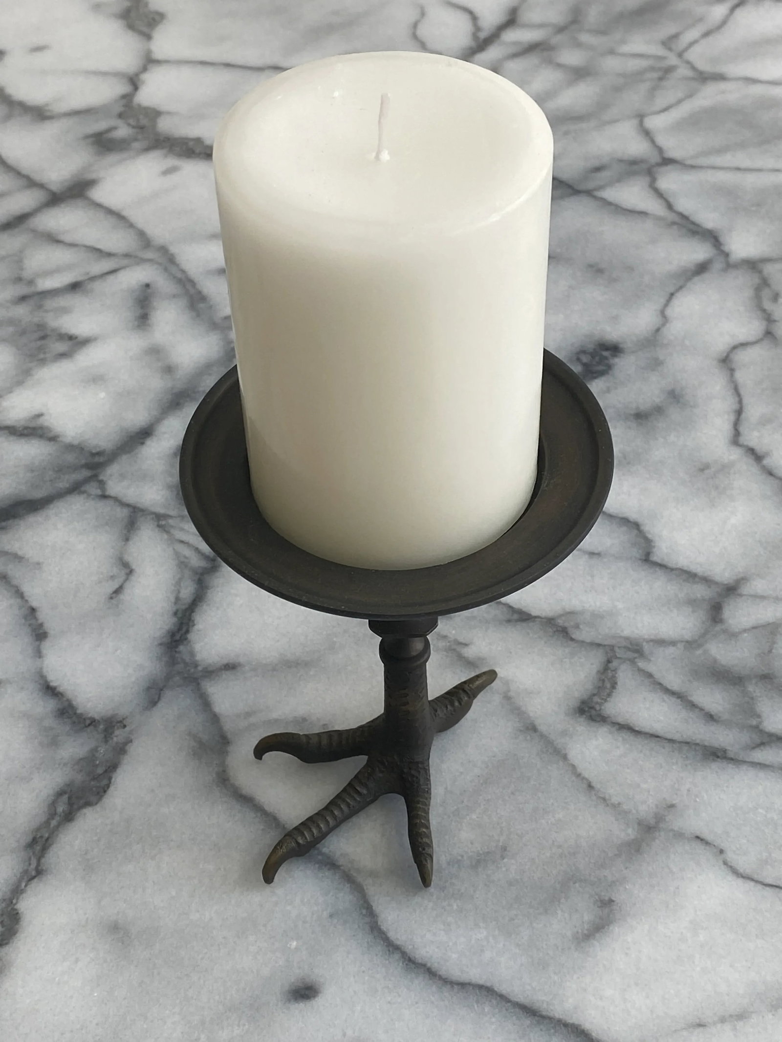 Cast Iron Crowfoot Candle Holder - 11