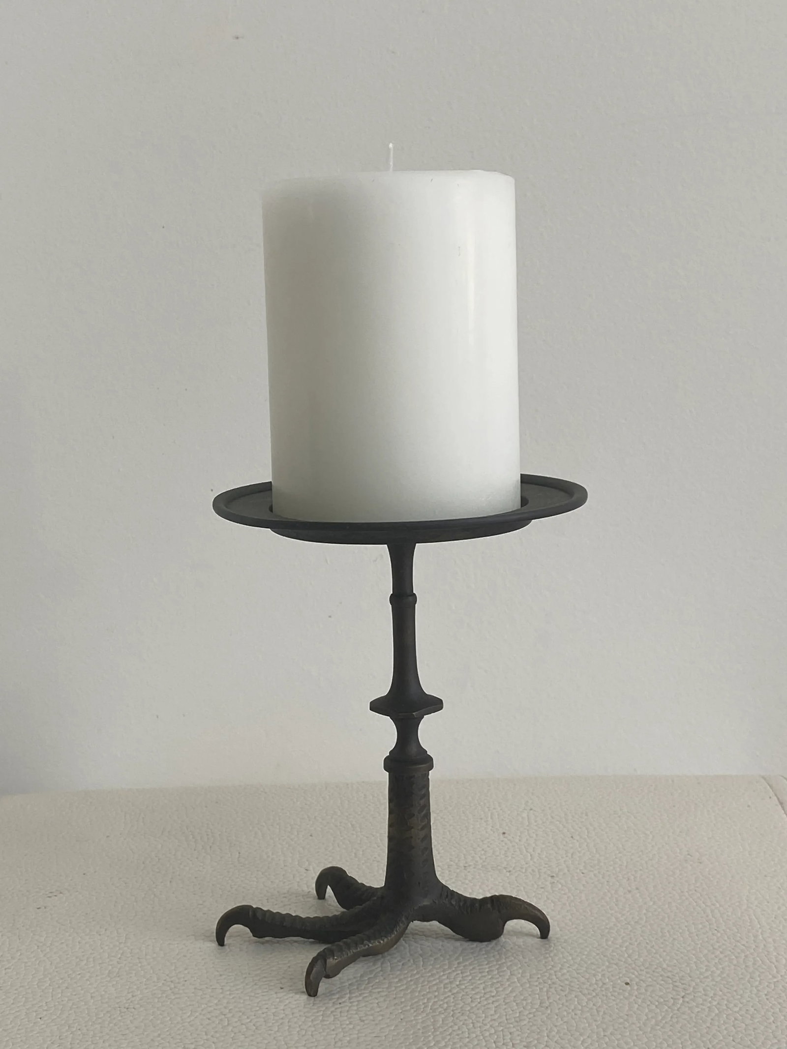 Cast Iron Crowfoot Candle Holder - 12
