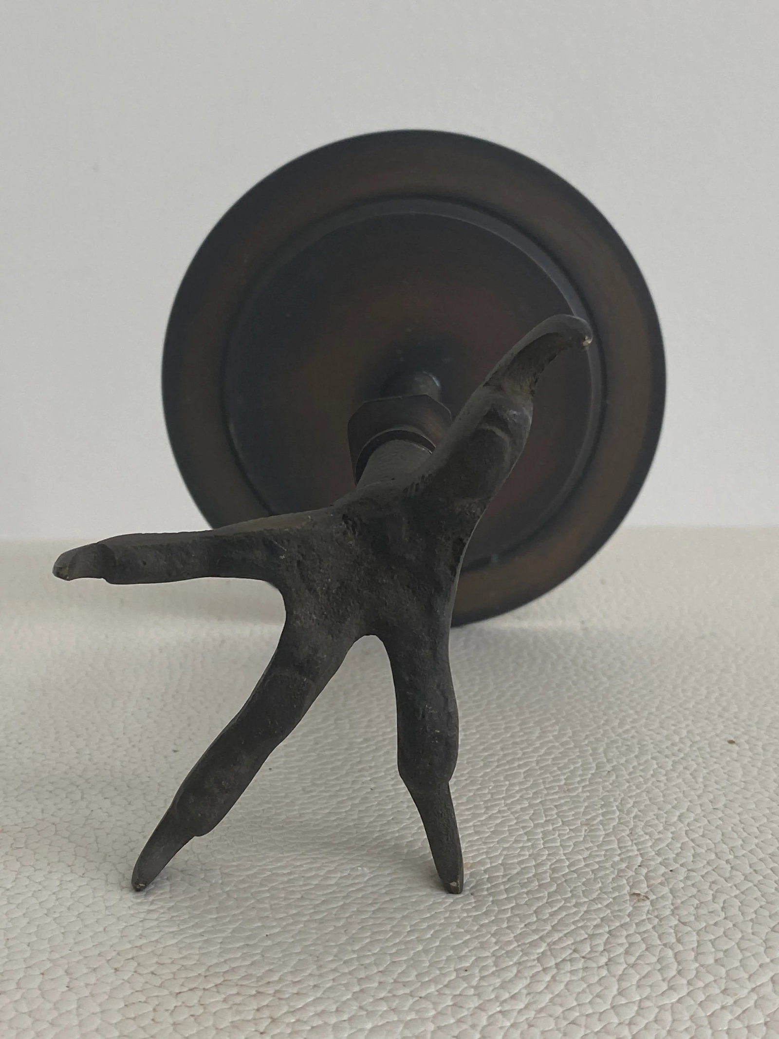 Cast Iron Crowfoot Candle Holder - 4
