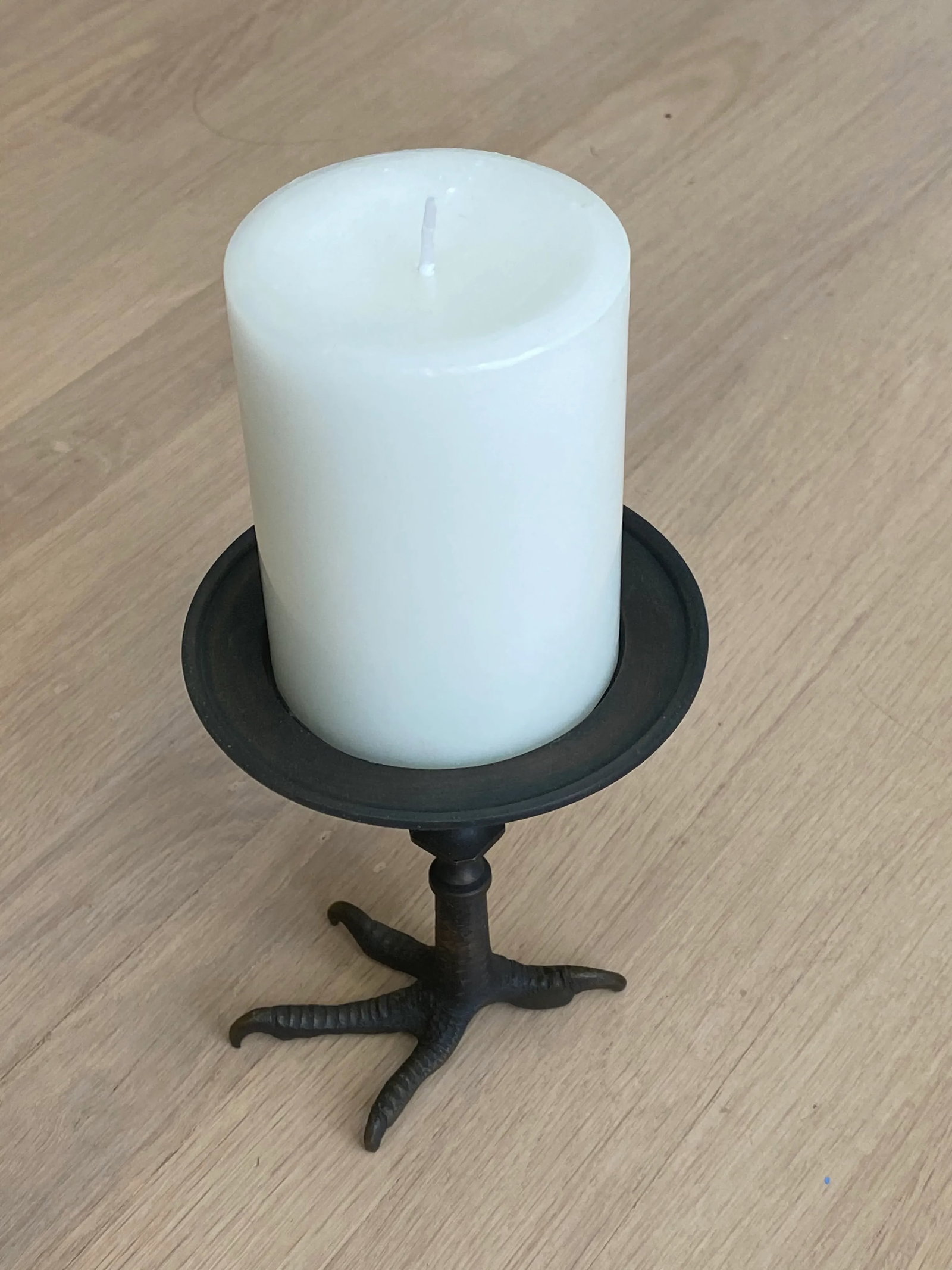 Cast Iron Crowfoot Candle Holder - 7