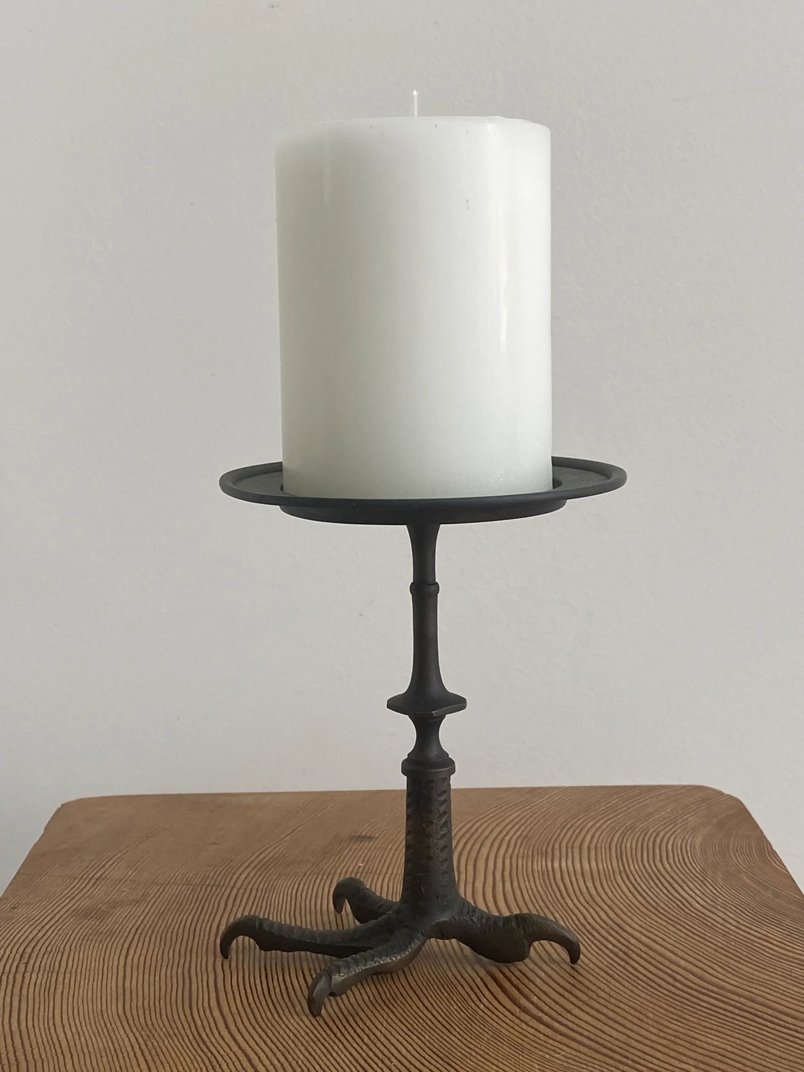 Cast Iron Crowfoot Candle Holder - 8