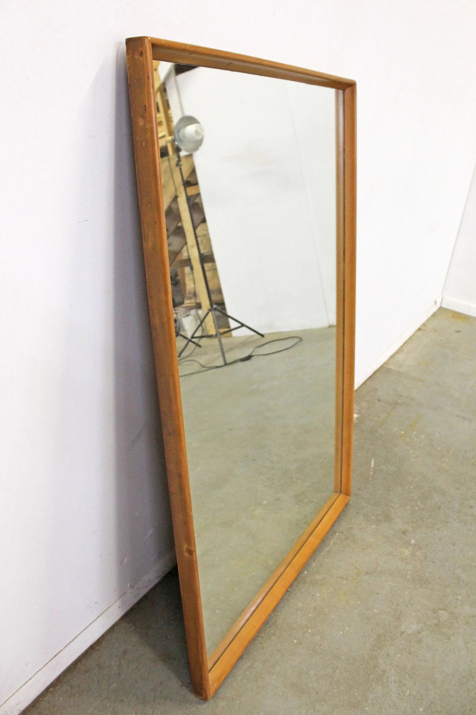 Mid-Century Modern Heywood Wakefield Champagne Mirror - 4