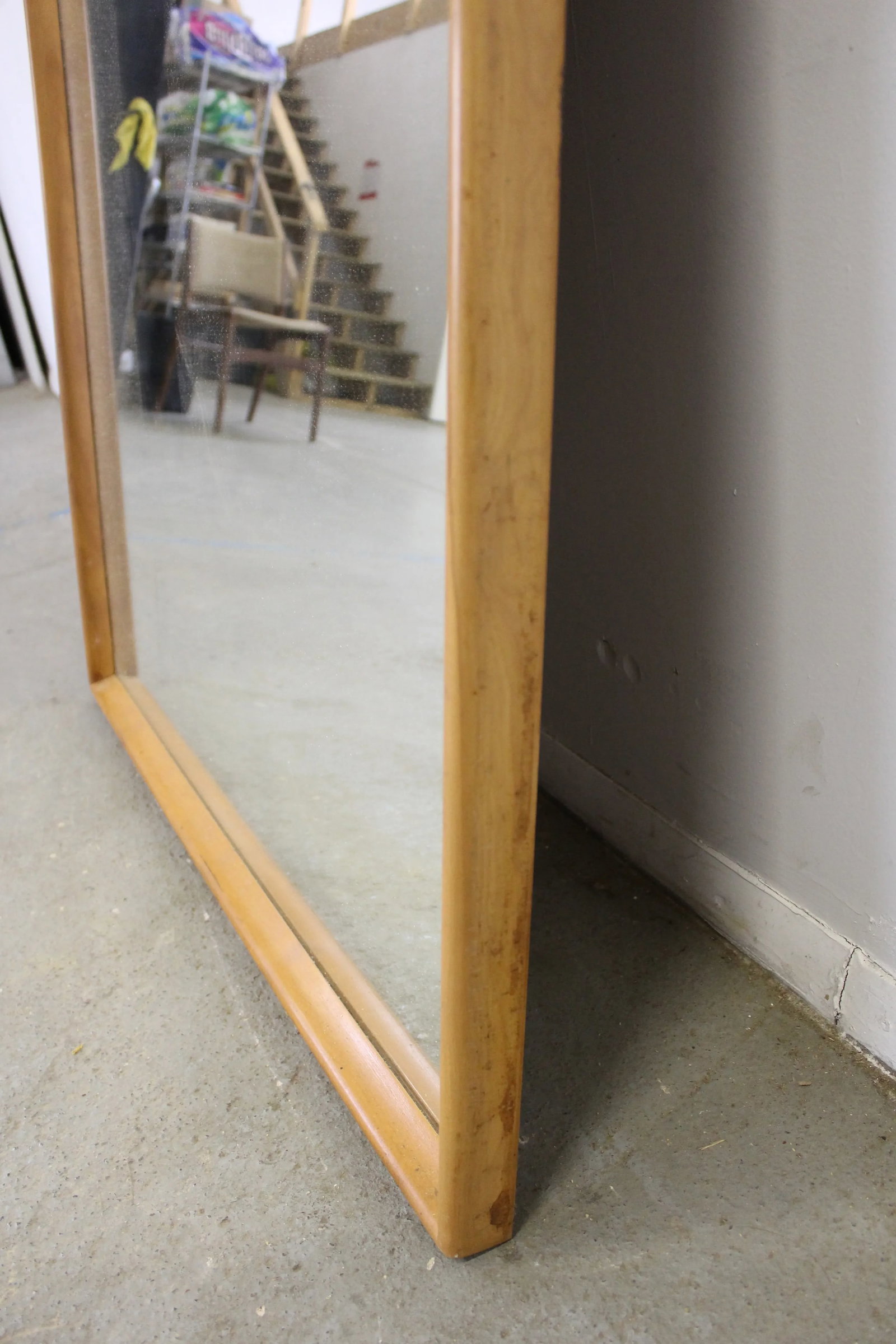Mid-Century Modern Heywood Wakefield Champagne Mirror - 5