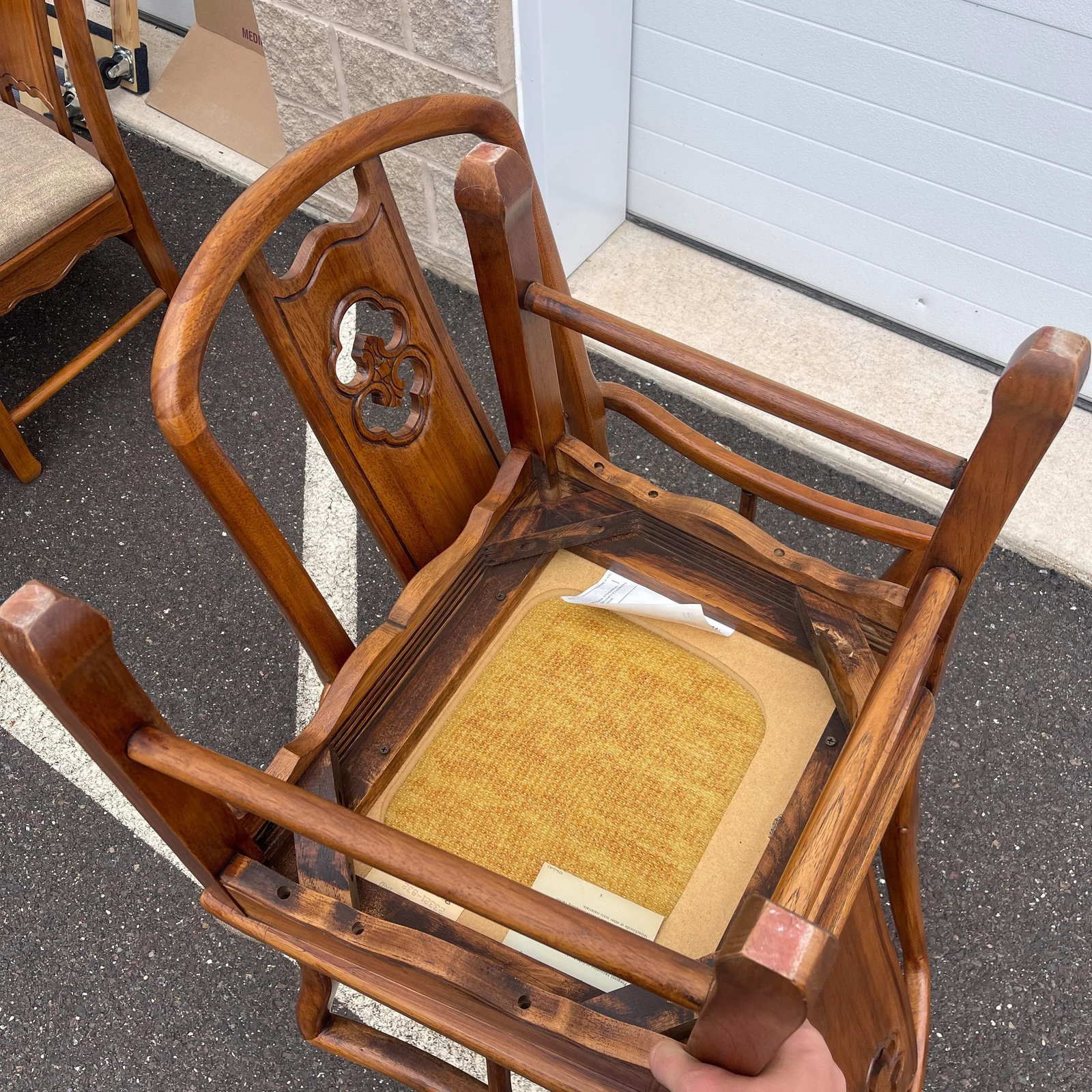 Vintage Thomasville Mystique Asian Chinoiserie Dining Armchairs - A Pair - 10