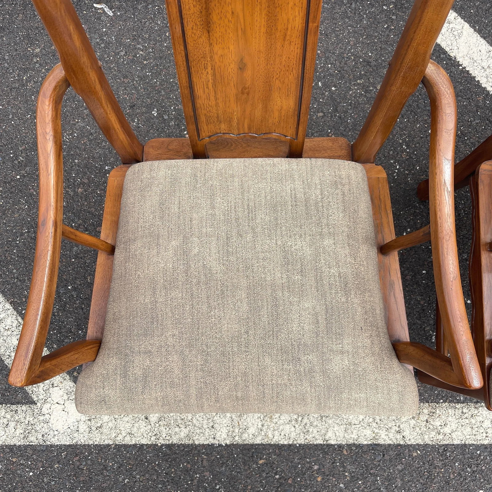 Vintage Thomasville Mystique Asian Chinoiserie Dining Armchairs - A Pair - 5