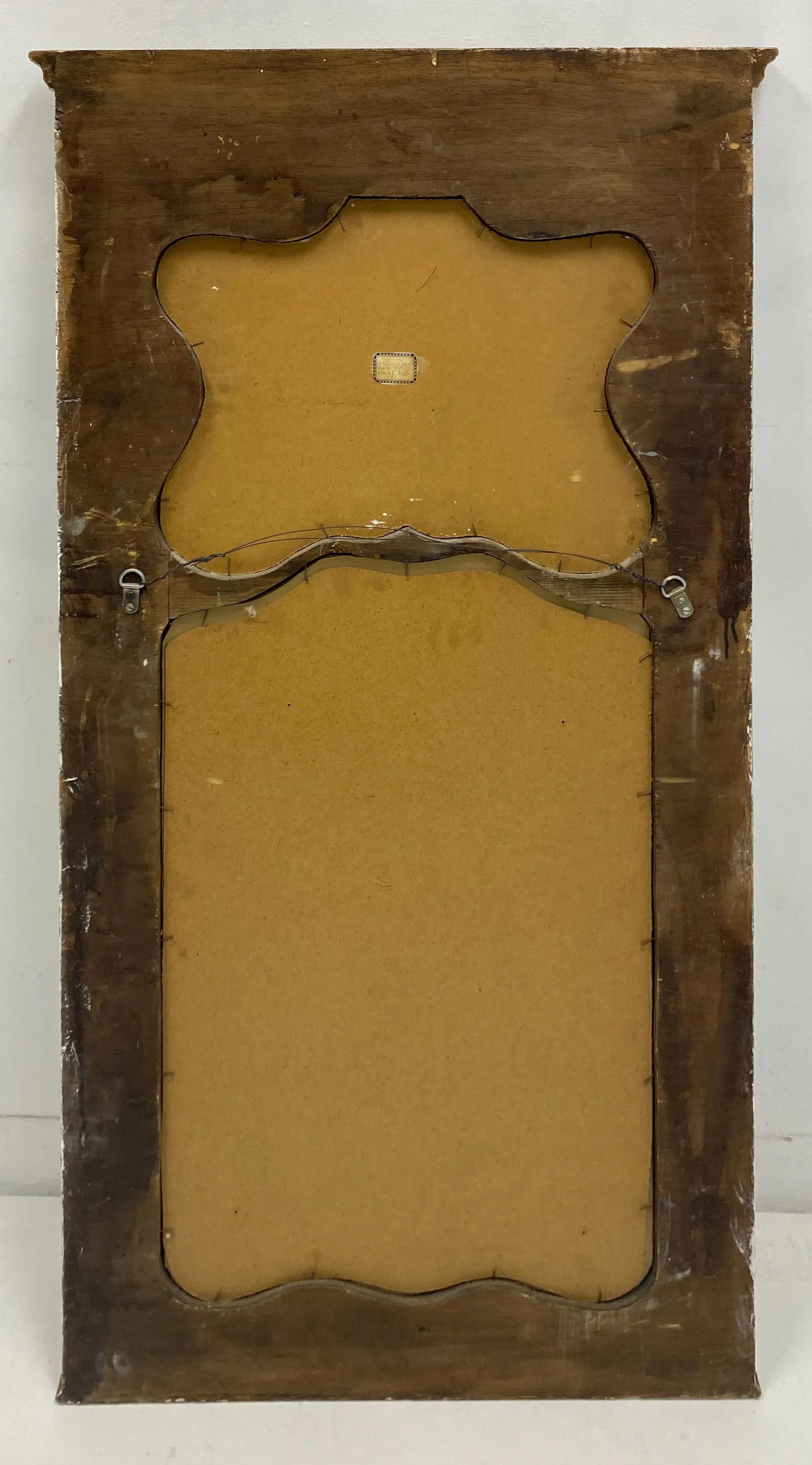 1960s Italian Giltwood Trumeau Mirror by P.DeLuca - 3