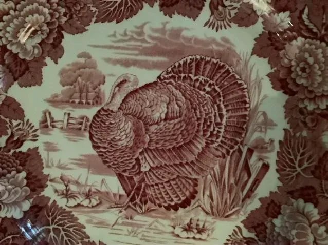 Wood's Burslem England Turkey Plates - Set of 6 - 4
