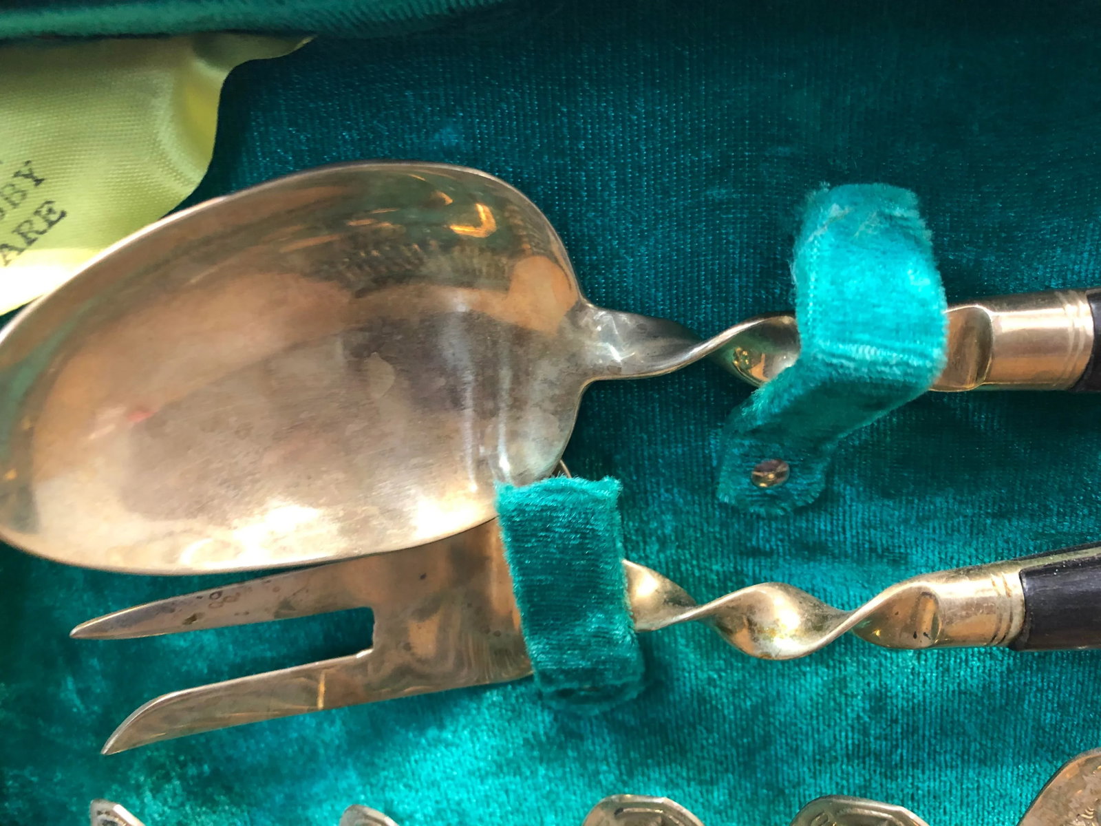 Vintage 1950s Siam Buddha Bronze Brass Flatware - 29 Piece Set - 4