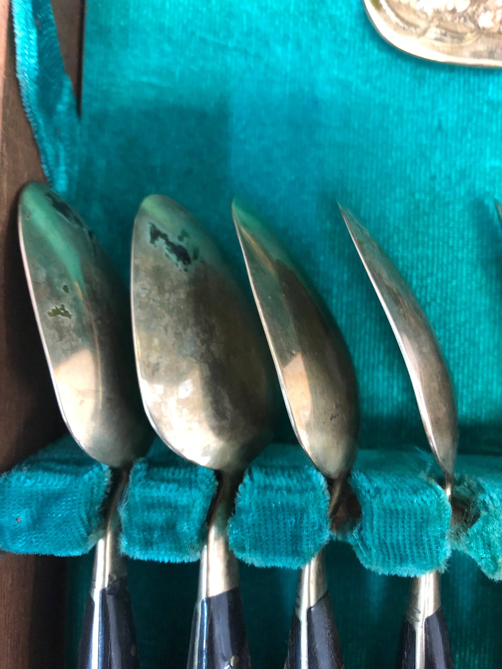Vintage 1950s Siam Buddha Bronze Brass Flatware - 29 Piece Set - 5