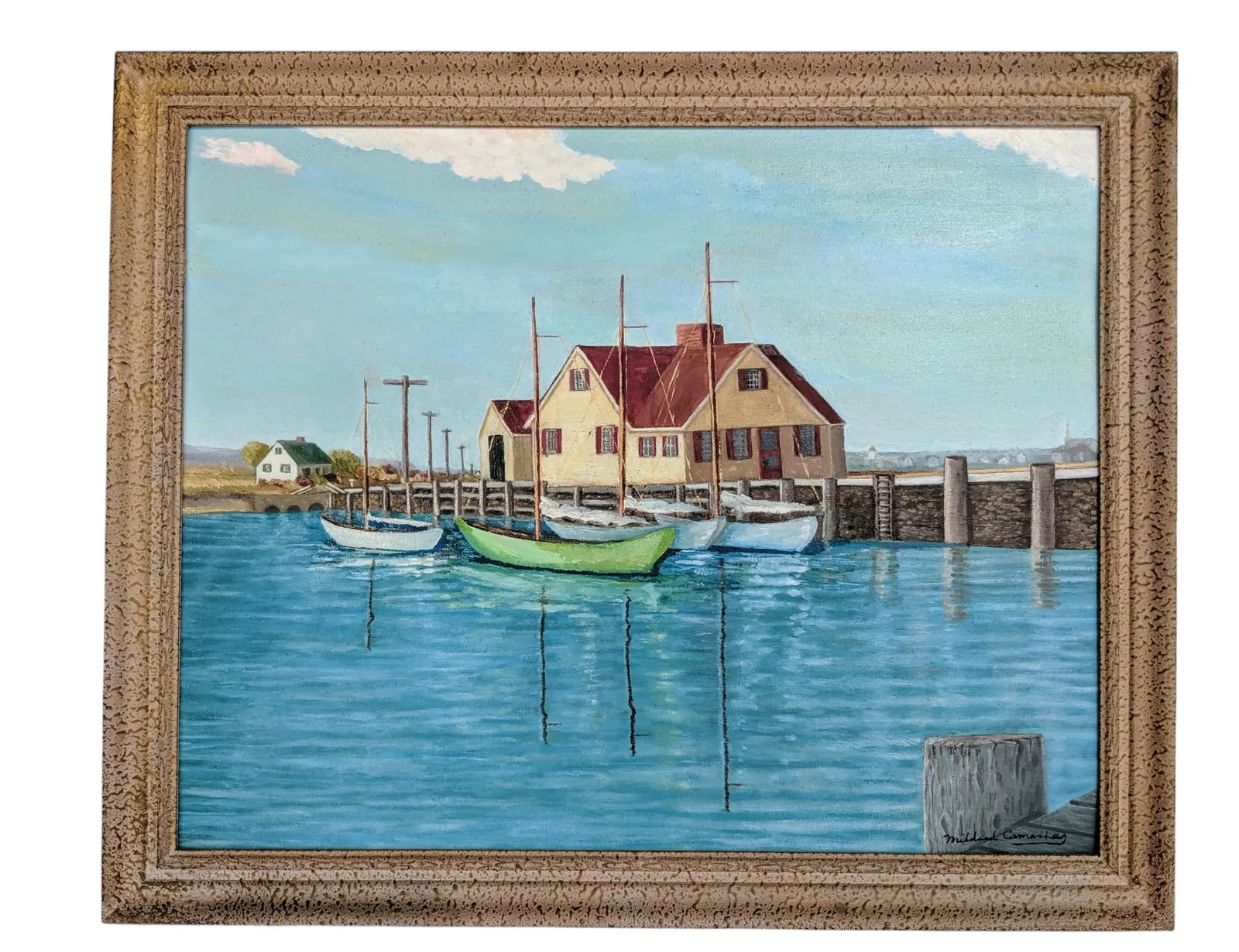 Original Large Scale Coastal Nantucket Seascape Painting Signed - 3