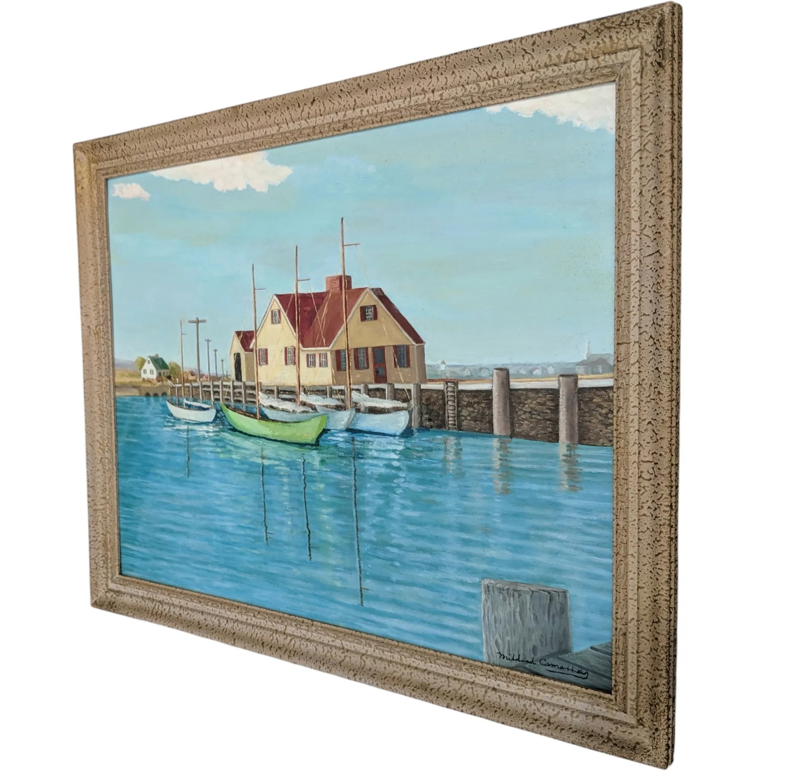 Original Large Scale Coastal Nantucket Seascape Painting Signed - 6