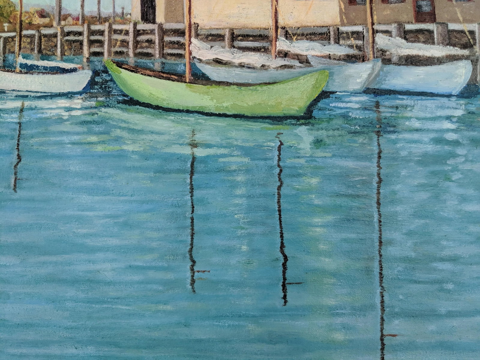 Original Large Scale Coastal Nantucket Seascape Painting Signed - 9