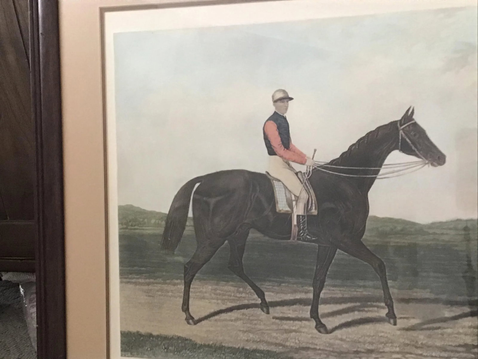 19th Century Equestrian Derby Race Silvio Horse Jockey Engraving Print Art - 11