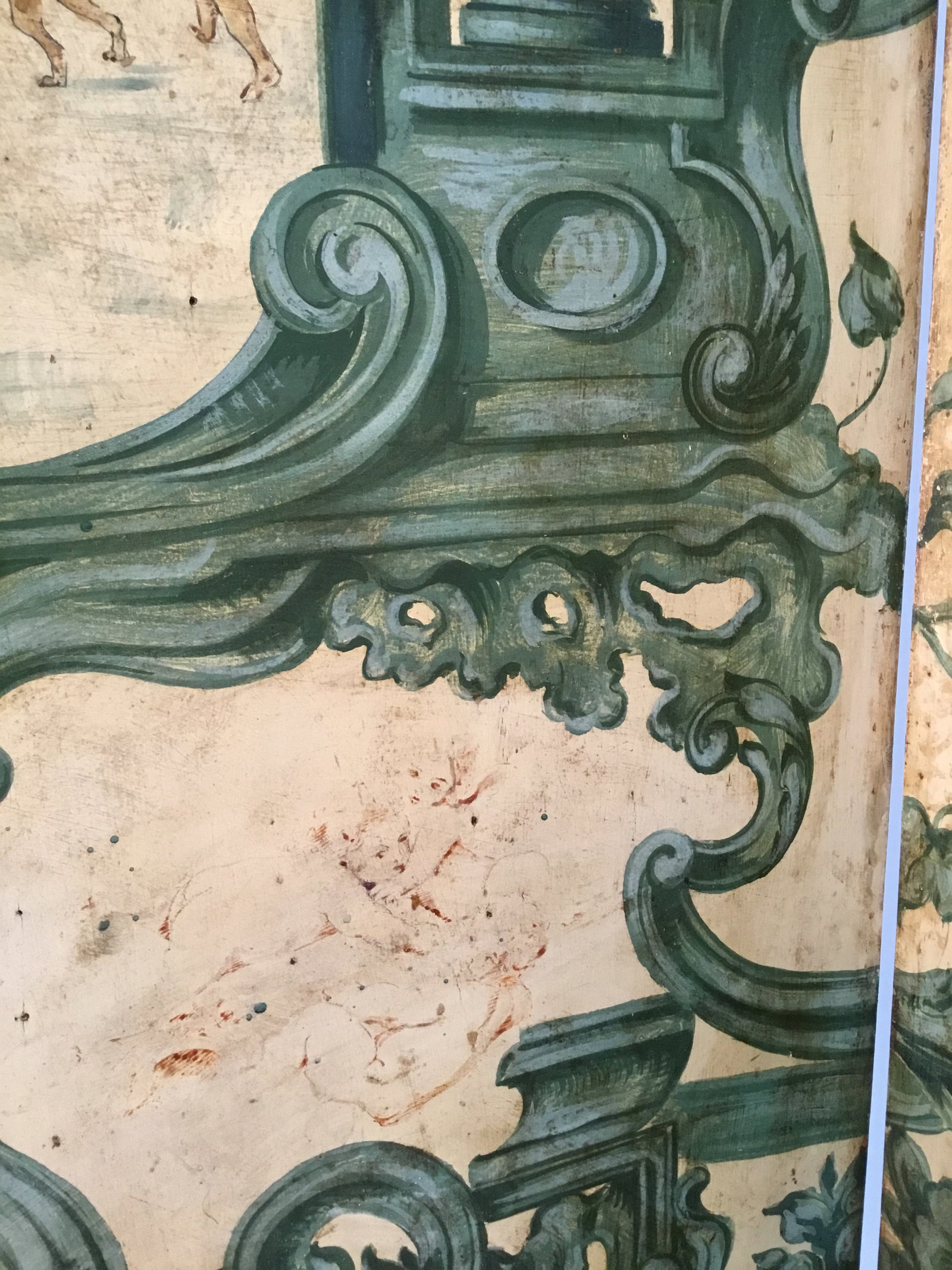 19th Century European Hand Painted Dressing Screen - 10