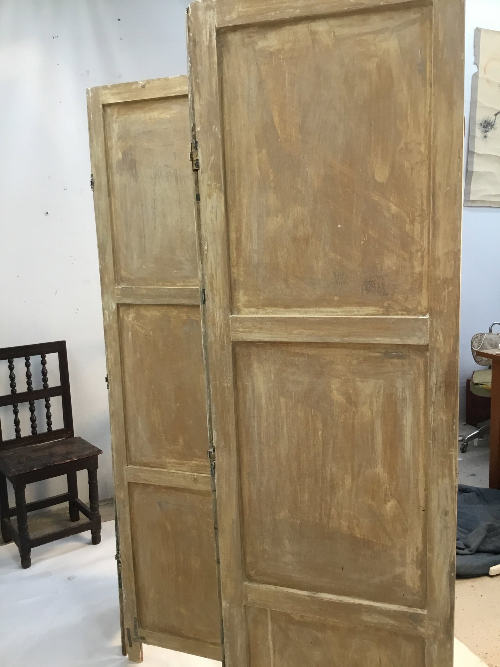 19th Century European Hand Painted Dressing Screen - 12