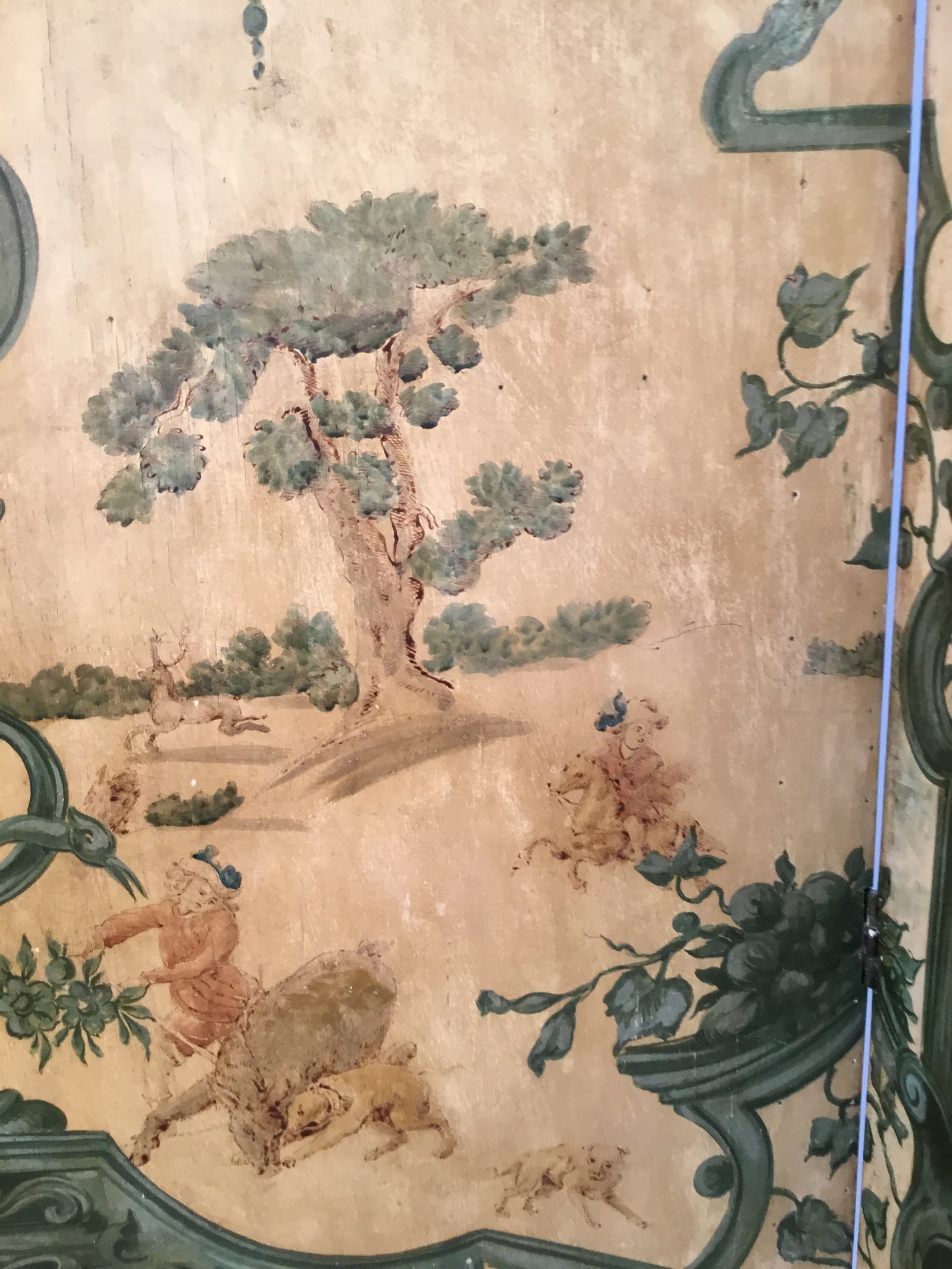19th Century European Hand Painted Dressing Screen - 9