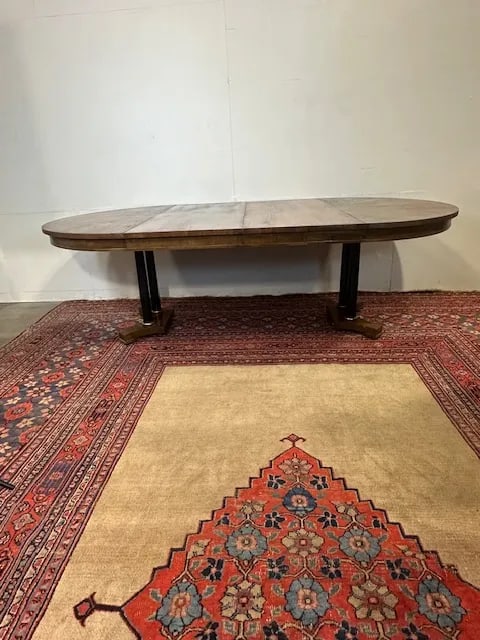 1980s Baker Furniture Dining Table With 2 Leaves - 2