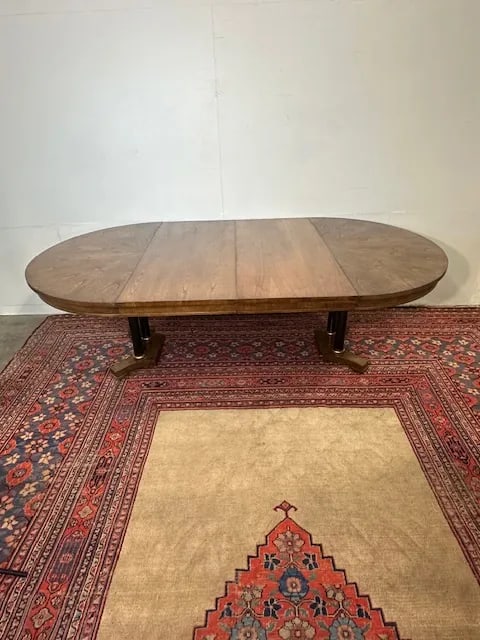 1980s Baker Furniture Dining Table With 2 Leaves - 4