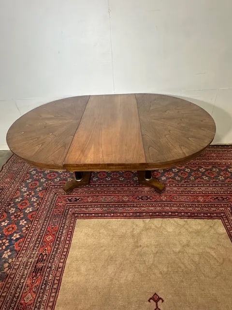 1980s Baker Furniture Dining Table With 2 Leaves - 6