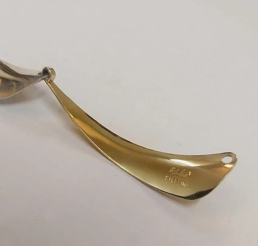 1990s Modernist Silver & Gold Neck Piece, Vintage Gerhard Herbst Studios Linking Collar - 5