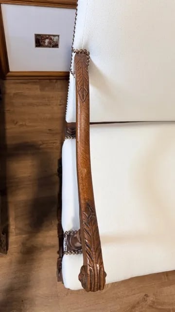 Antique White Sofa - 13