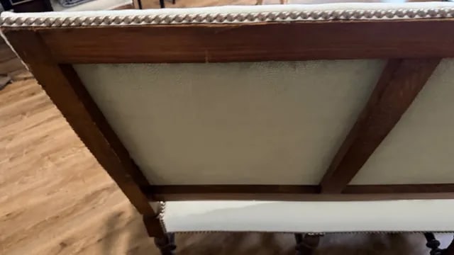 Antique White Sofa - 17