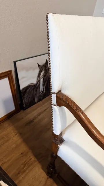 Antique White Sofa - 18
