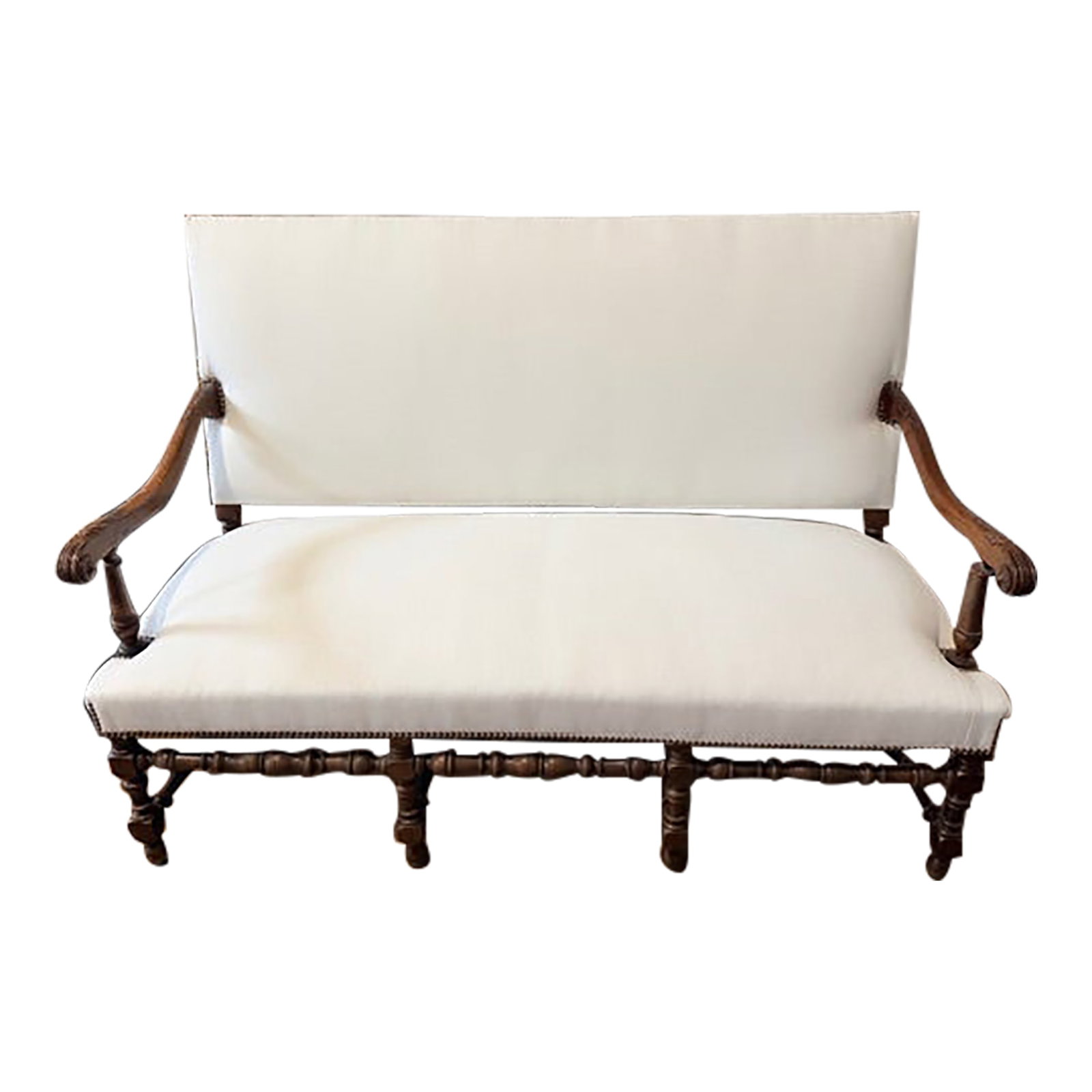 Antique White Sofa (1 of 18)