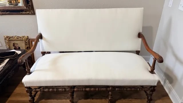 Antique White Sofa - 2