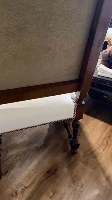 Antique White Sofa - 5