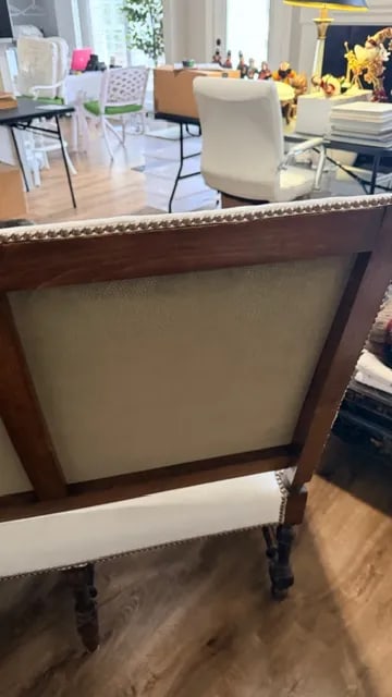 Antique White Sofa - 7