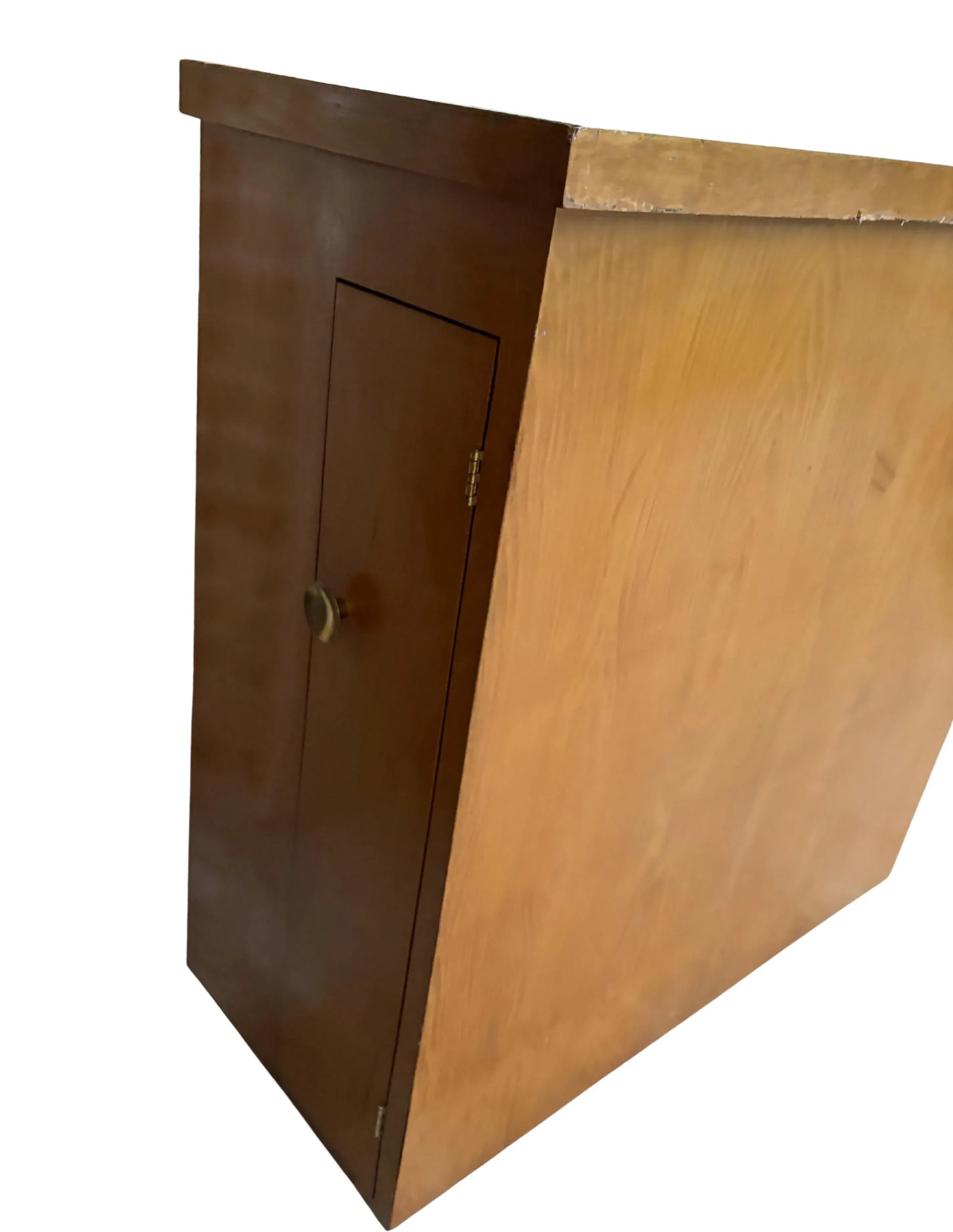 Mid-Century Solid Birch/Maple Bookcase With Hidden Side Storage - c.1950s - 12