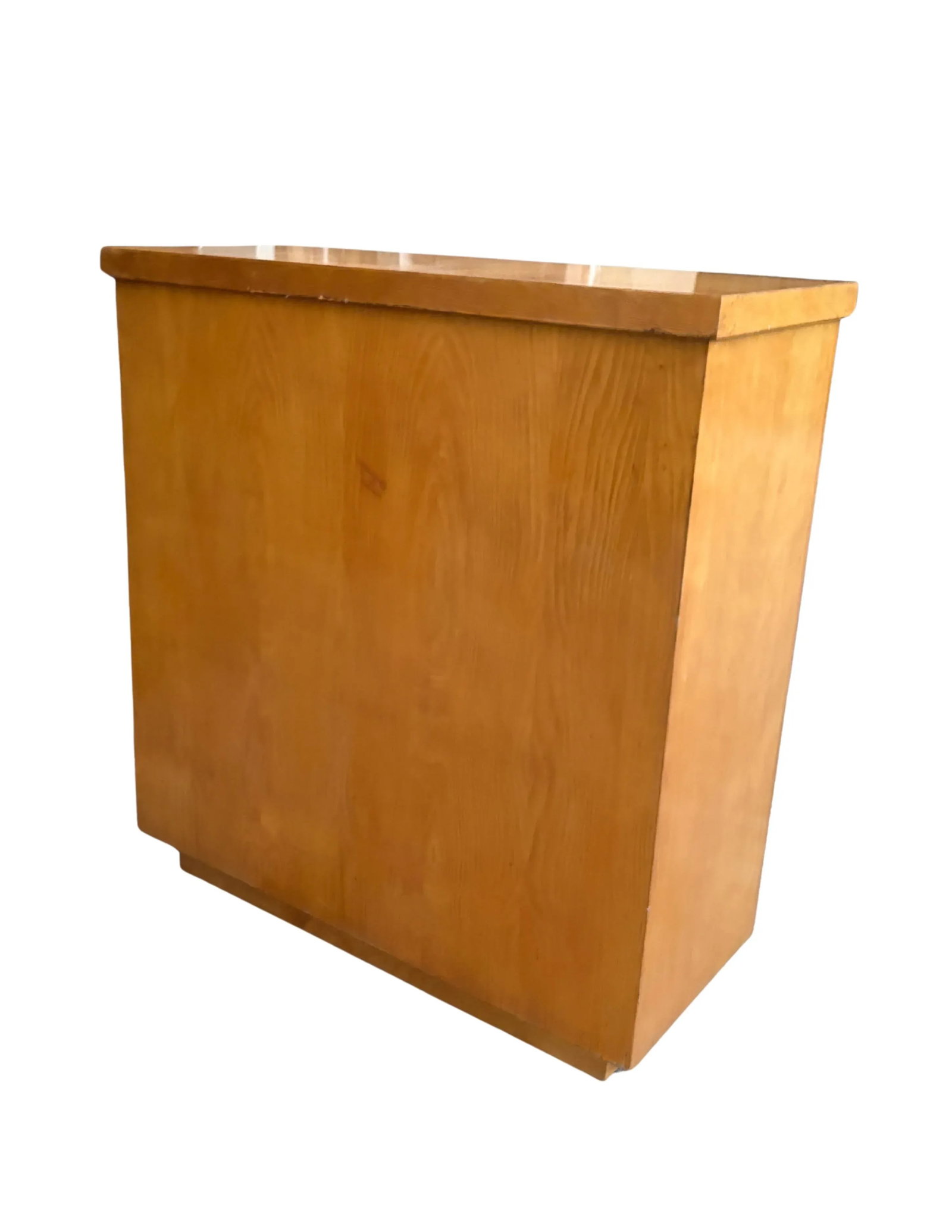 Mid-Century Solid Birch/Maple Bookcase With Hidden Side Storage - c.1950s - 4