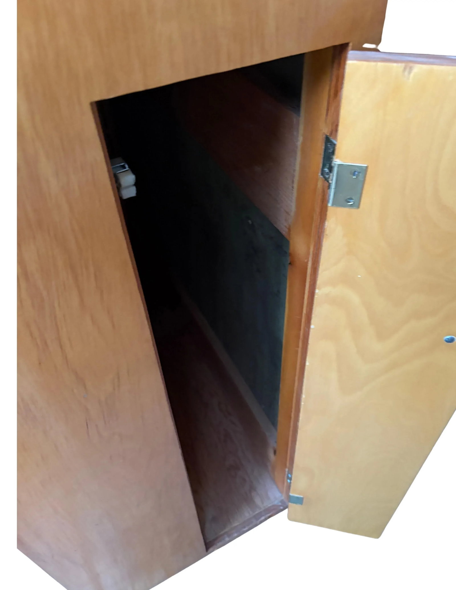 Mid-Century Solid Birch/Maple Bookcase With Hidden Side Storage - c.1950s - 9