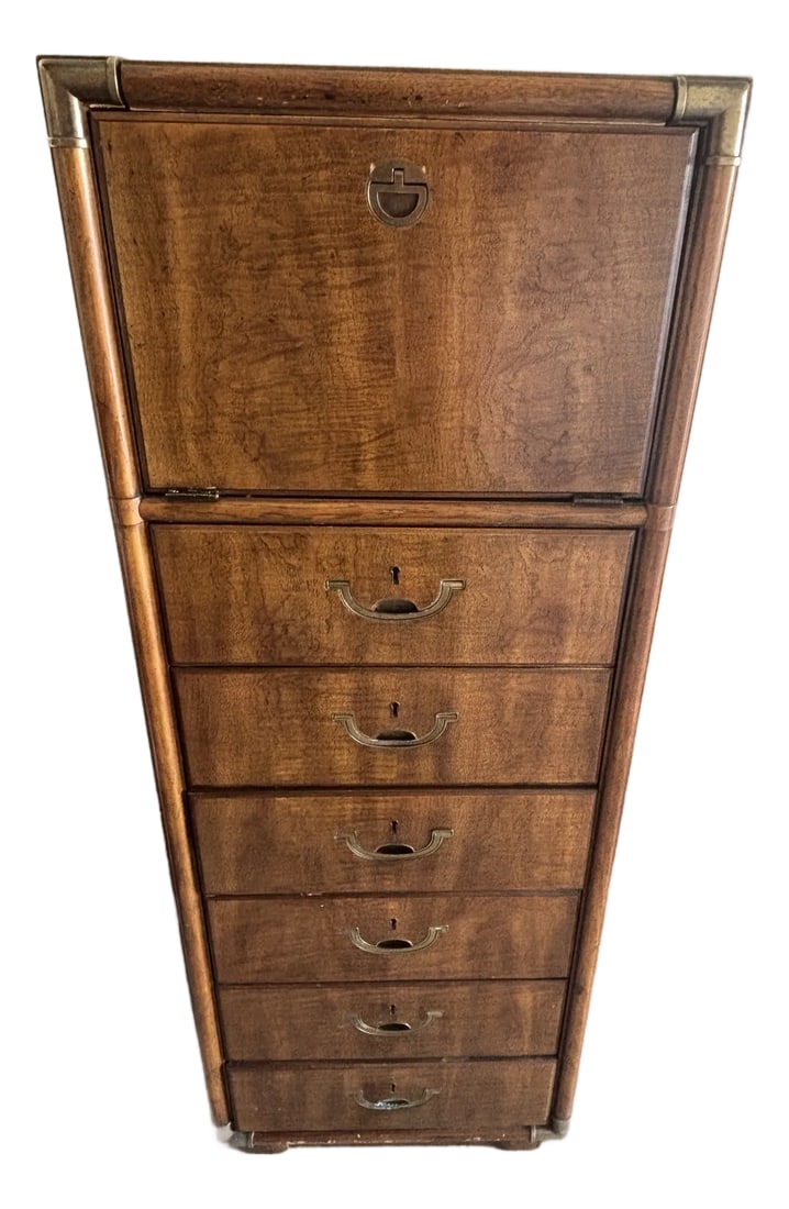 1970s Drexel Accolade Campaign Lingerie Vanity Jewelry Chest (1 of 12)