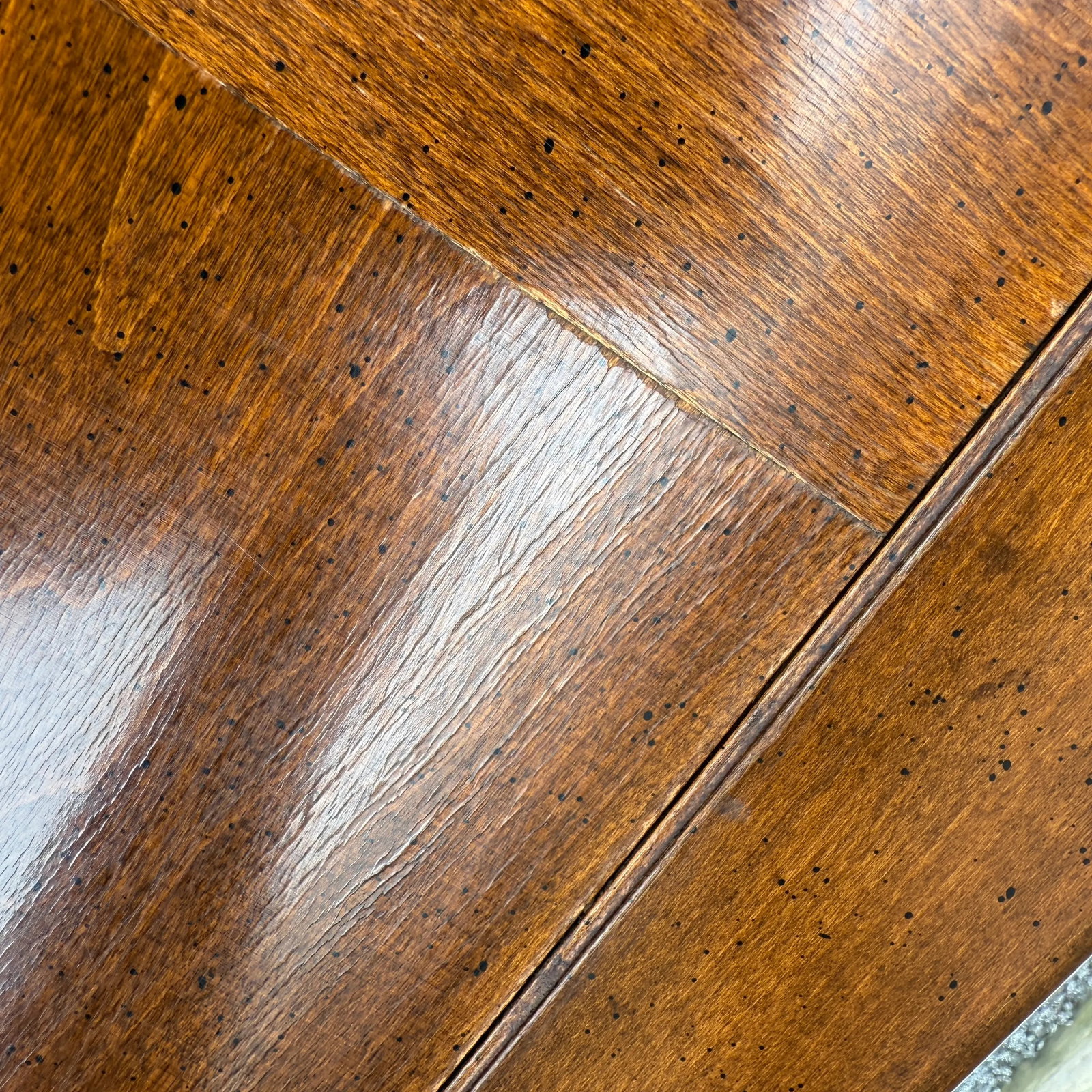 1980s Ethan Allen Classic Manor Chinese Chippendale Parquet Maple Square Side Tables - A Pair (15-80 - 15