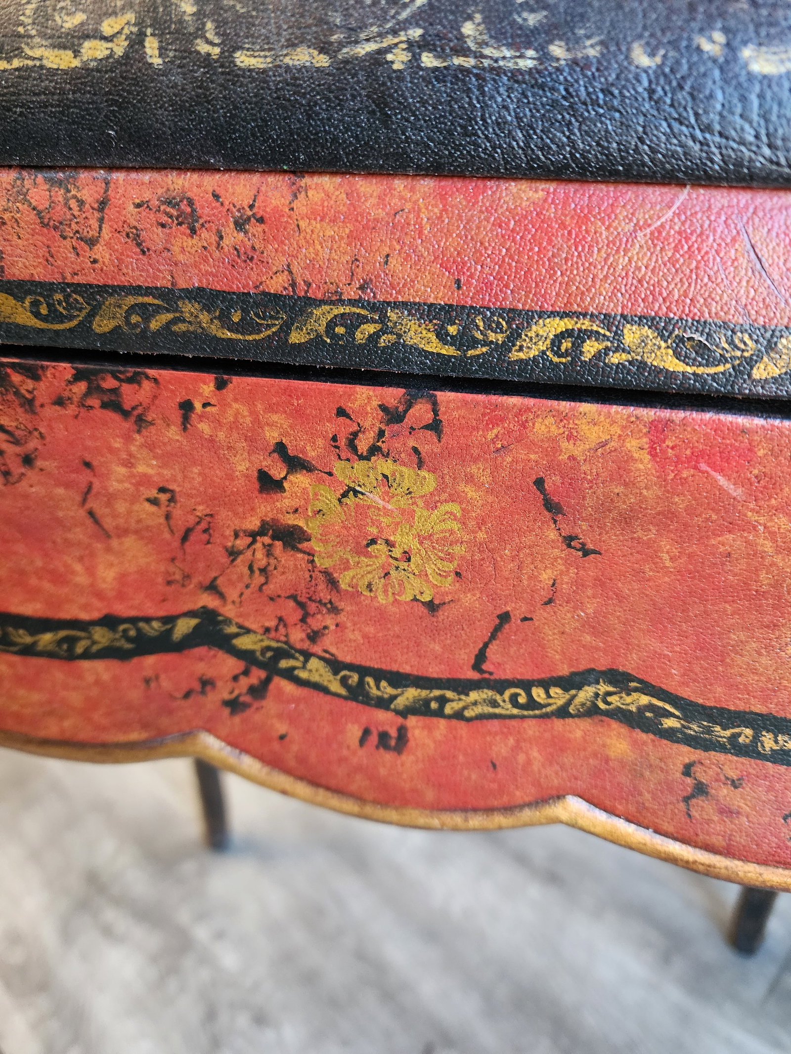 Late 20th Century Louis XV Leather Wrapped Ladies Desk by Theodore Alexander - 13