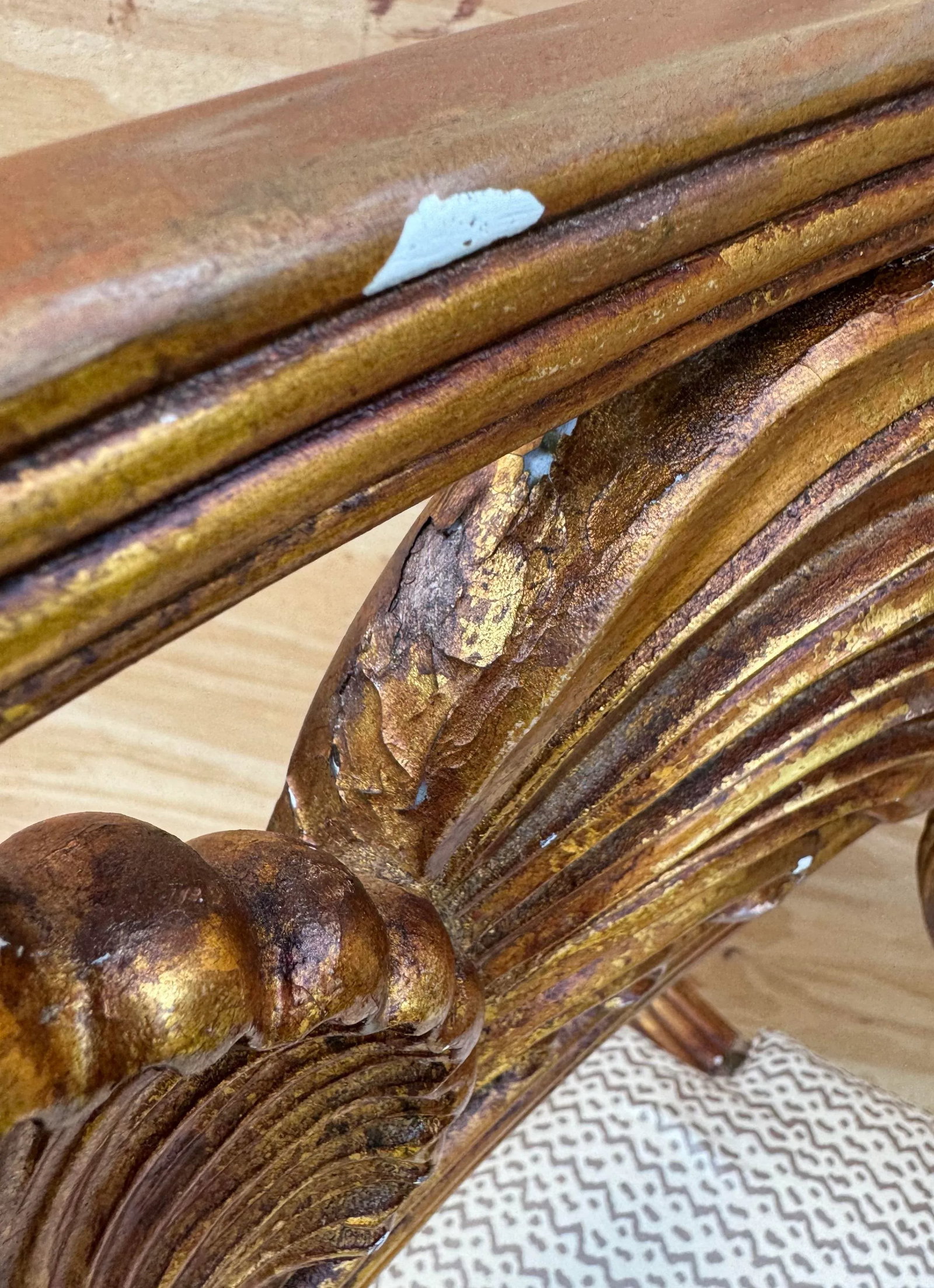 late 20th Century Super Fine Stylized Carved Maitland Smith Saber Leg Arm Chair - 11