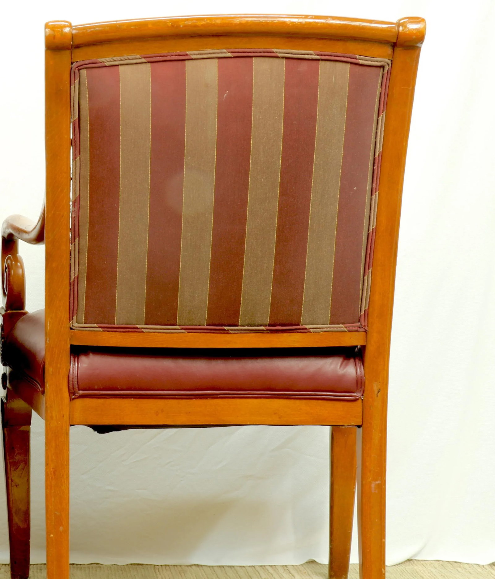 19th Century William IV Regency Upholstered Satinwood Armchairs - a Pair - 5