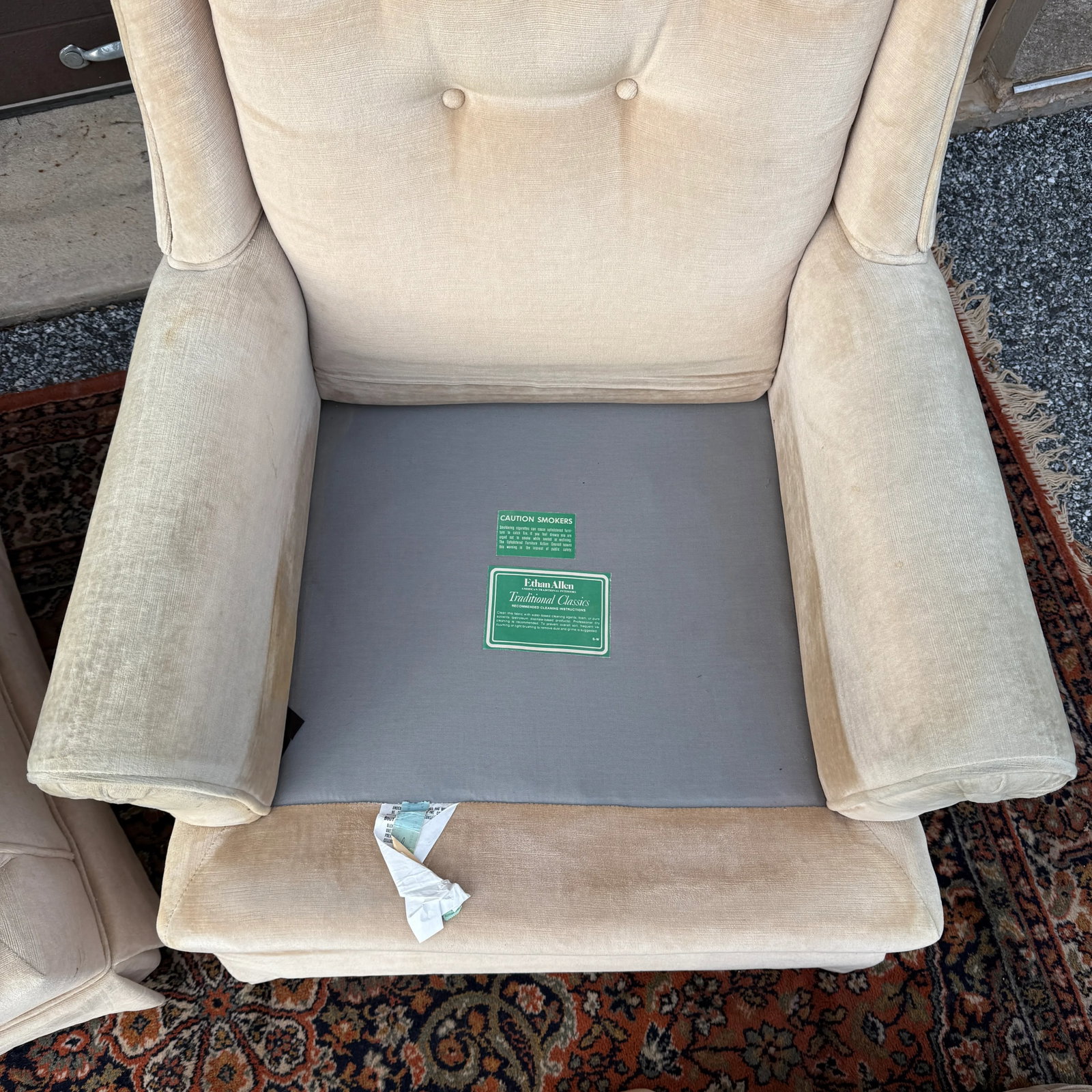 Vintage Ethan Allen Traditional Classics Lounge Chairs / Armchairs - A Pair - 8