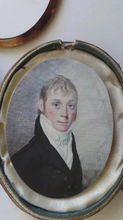 Circa 1800 Miniature Portrait Painting by William M. S. Doyle - 6