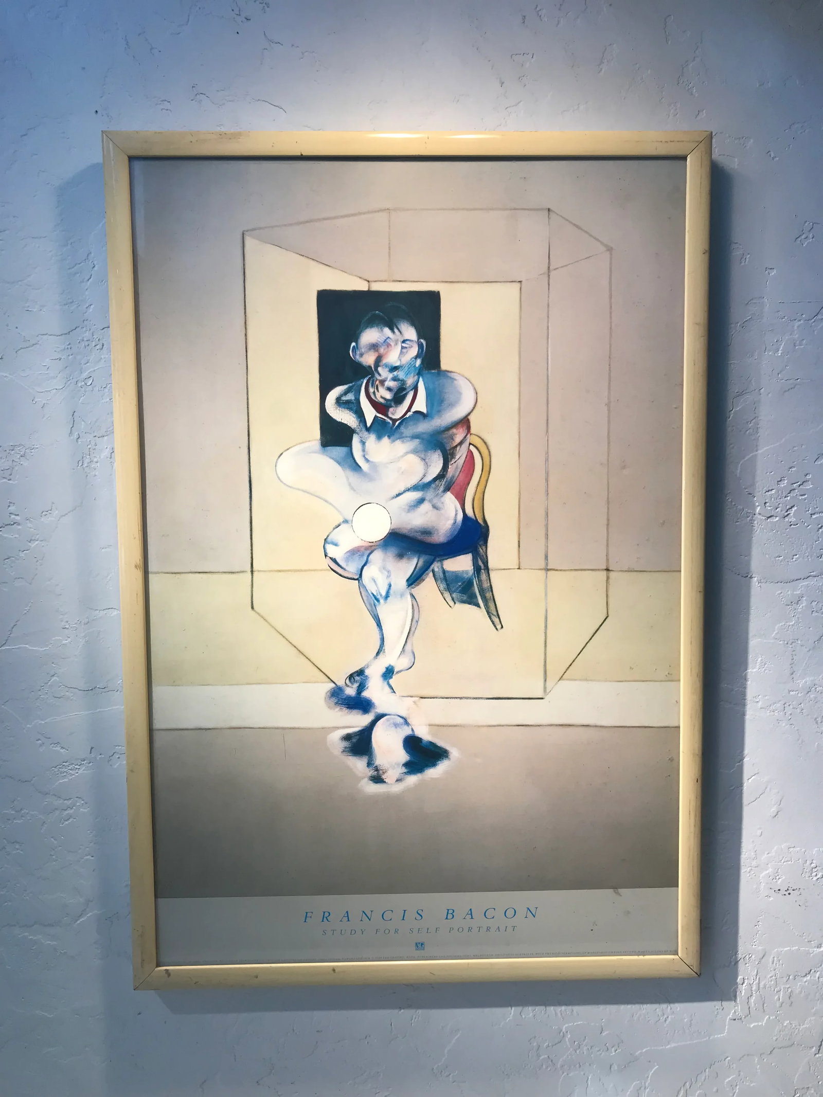 1980s Francis Bacon Study for Self Portrait Poster, Framed - 10