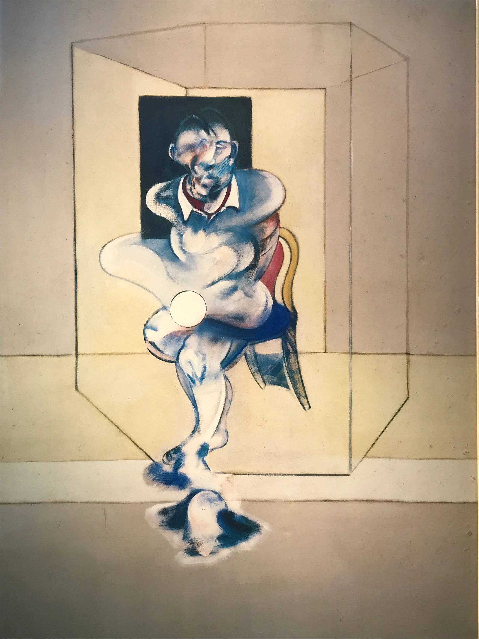 1980s Francis Bacon Study for Self Portrait Poster, Framed - 2