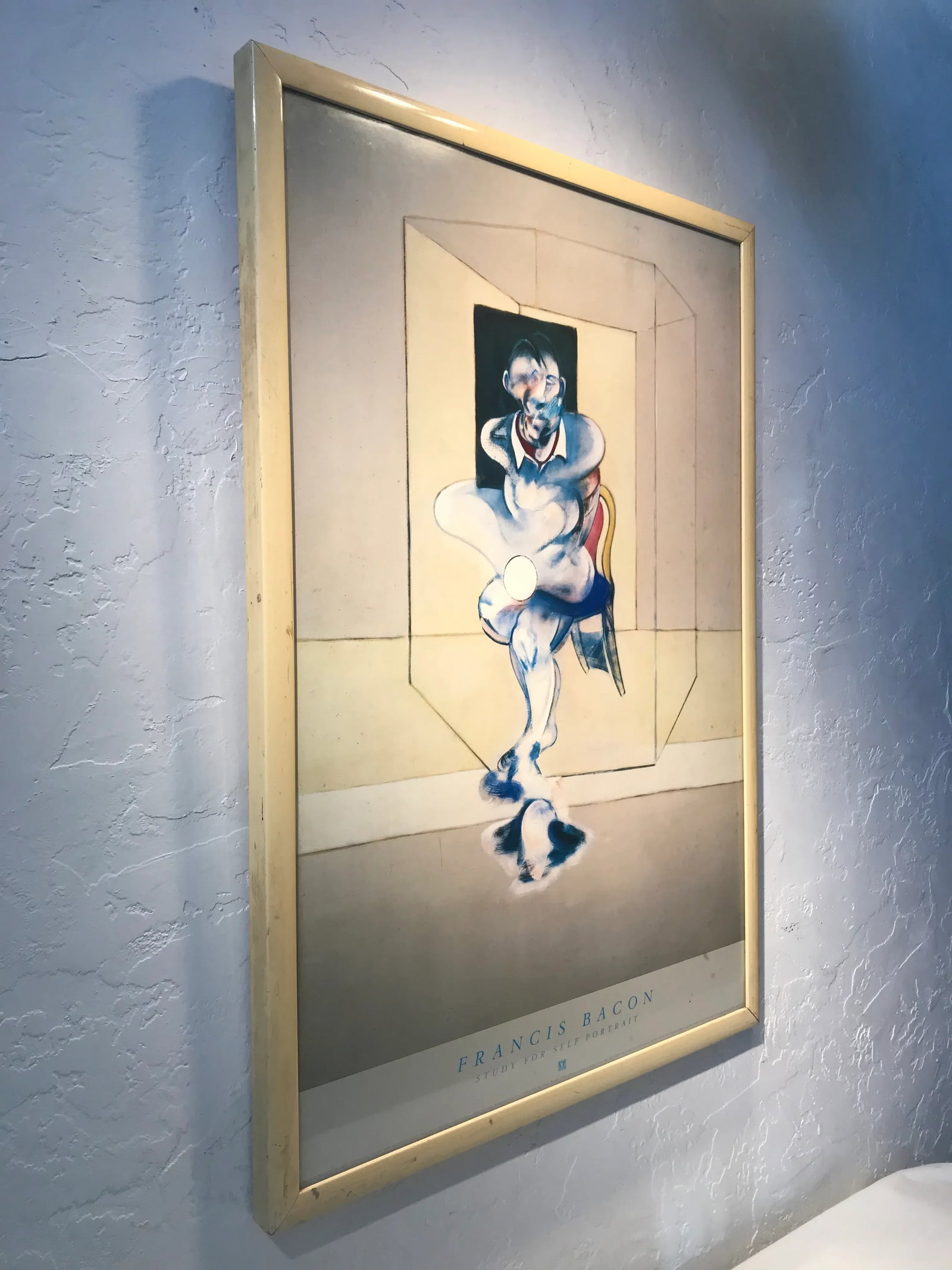 1980s Francis Bacon Study for Self Portrait Poster, Framed - 3